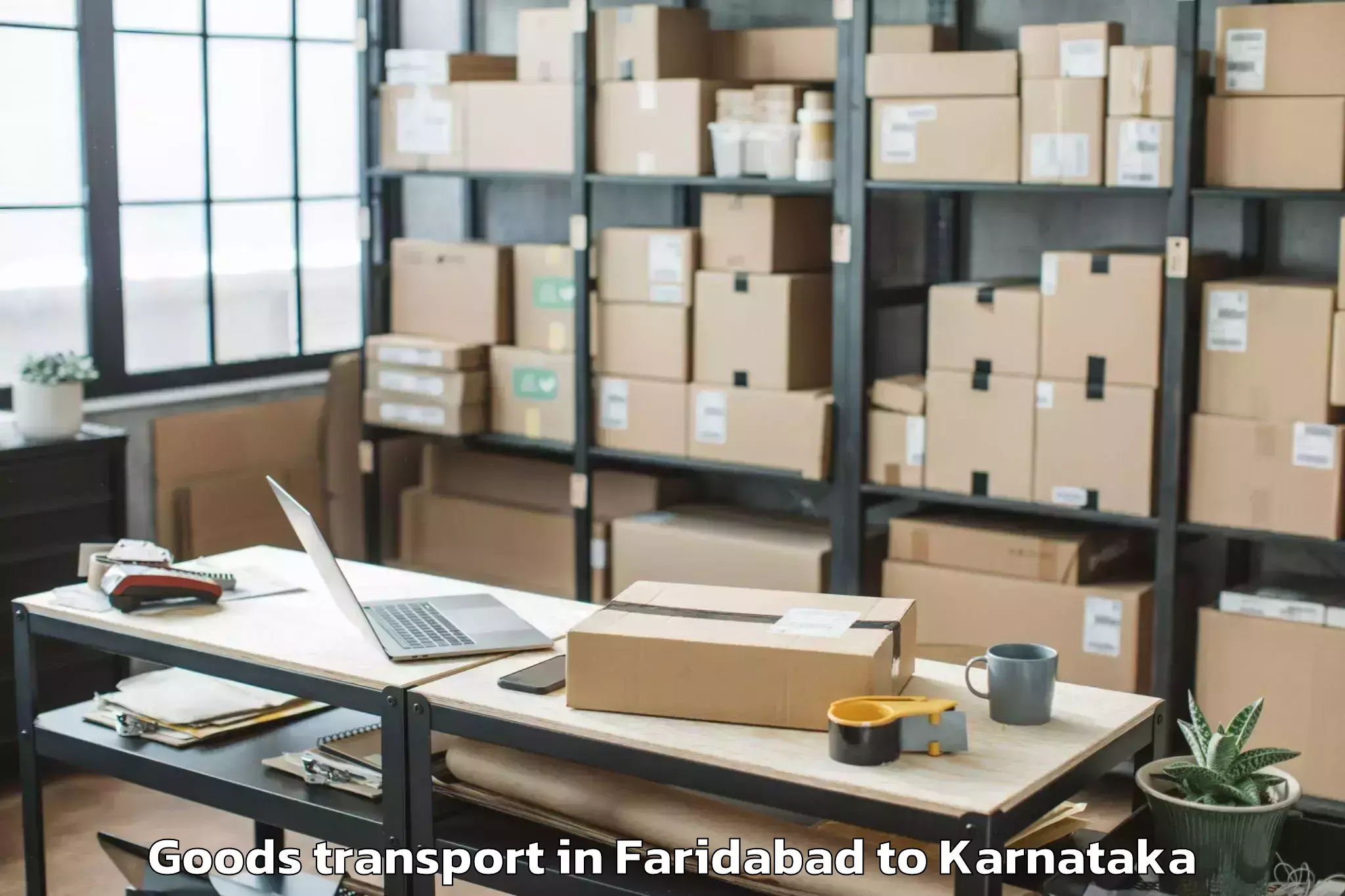 Book Faridabad to Closepet Goods Transport